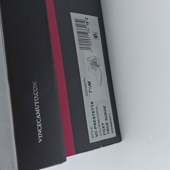 NIB VINCE CAMUTO Prestetta Bootie - Foxy True Suede, Taupe - Picture 16 of 16